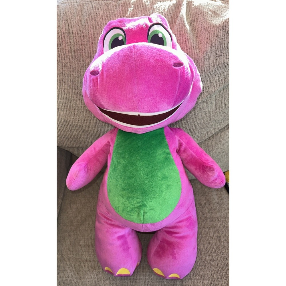 Fisher-Price Barney's World Jumbo Barney 24" Plush Large Scale & Soft Texture